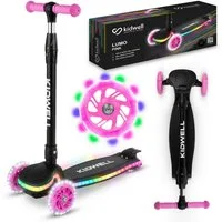 COIL Dreiradscooter Kinderroller, Tretroller, Dreirad-Balance-Roller, Cityroller, 10 km/h, 3-stufige Lenkradverstellung, LED-Räder, LED-Platform, bis: 50kg