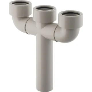 Geberit Ersatzteile T-Stück 90° zweifach: d=40mm, granitgrau, 252276061 252276061