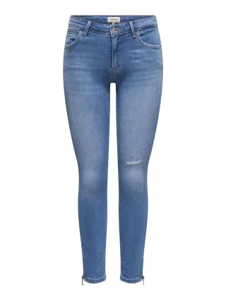 ONLY - ONLKENDELL REG SK ZIP ANK TAI582 NOOS light medium blue denim - Gr. - 32
