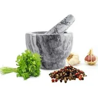 Sendez Mörser mit Stössel 2tlg aus Marmor Gewürzmörser 2,3 kg, (2-tlg)