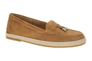 Gabor 85.223.14 Damen Slipper in Braun peanut - Echtleder Mokassin Espadrille...
