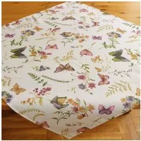 texpot Tischdecke Druckmotiv Schmetterling Frühling Sommer Tischläufer (1-tlg)