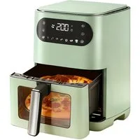 Nettlife Heißluftfritteuse XXL Air fryer Funktion 6/10/11L Sichtfenster 7/13 Programme Touchscreen, 1500 W, für Familienküche