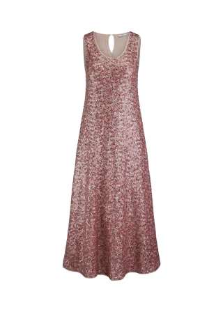 RIANI - Kleid Maschenware water lily patterned - Gr. - 42