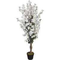 Kunstbaum Kirschbaum Kunstpflanze Kunstbaum Baum Künstliche Pflanze 120 cm Kirschbaum, Decovego, Höhe 120 cm