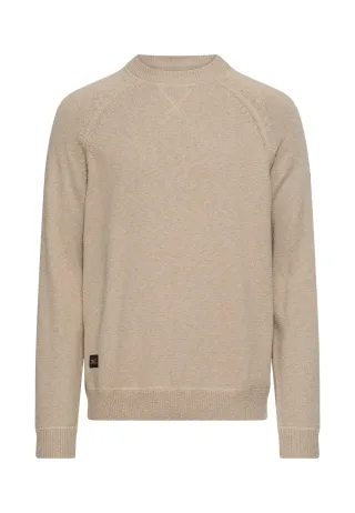 camel active - Strickpullover mit Rundhalsausschnitt light beige - Gr. - 3XL