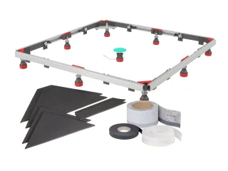 Mepa Duschwannen-Set MR SF RE, 3S+ für Stahlduschwannen, 182123 182123