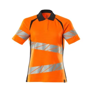 MASCOT Damen Polo-Shirt ACCELERATE SAFE Hi-vis Orange / Schwarzblau S - 19093-771-14010-S