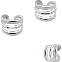 Firetti Paar Ohrklemmen Schmuck Geschenk Silber 925 Ohrschmuck Ear Cuff, Made in Germany