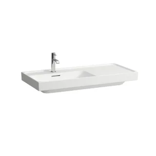 LAUFEN Waschtisch MEDA 460x1000x160 Ablage rechts 1 Hl. m.Ül. weiß matt, H8171187571041 H8171187571041
