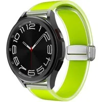 Wigento Smartwatch-Armband Für Samsung Galaxy Watch FE 6 5 4 Magnetisches Silikon Armband Grün
