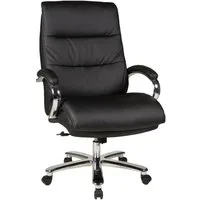Duo Collection Chefsessel Federico, bis 180kg belastbar, Taschenfederkern, schwarz - 81x113x81cm (BxHxT)