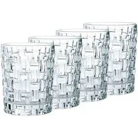 Nachtmann Schnapsglas Nachtmann Bossa Nova Whiskybecher Set 4 tlg., Glas