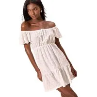 LIPSY Jerseykleid Lipsy Strukturiertes Minikleid mit Lochstickerei (1-tlg)