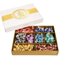 Lindt LINDOR Schokolade Classic Box 1,568 kg ca. 125 Schokoladen-Kugeln Milch Feinherb Nuss