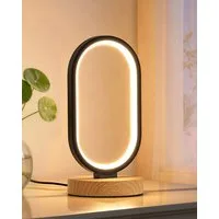 EDISHINE LED Nachttischlampe Schreibtischlampe touch dimmbar, LED fest integriert, 3000k-4000k-6500k, 3 Farbtemperaturen, stufenlose Dimmung