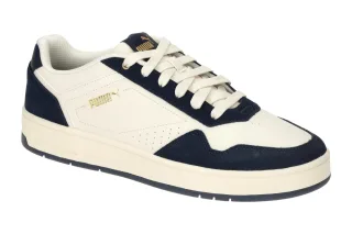 Puma 397264 04 Herren Sneaker Wei?/Navy/Gold Veloursleder Textil Innenfutter