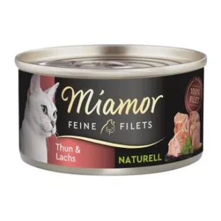 Miamor Feine Filets Naturelle Thunfisch und Lachs 48x80 g