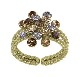 konplott - Ring - Magic Fireball braun/gold