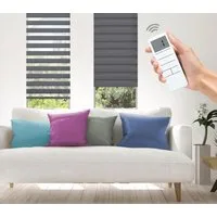 Elektrisches Rollo Aline - SMART HOME, Good Life, Lichtschutz, ohne Bohren, Klemmfix, mit Fernbedienung