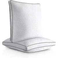 Gentle North Microfaserkissen Hochwertige Kopfkissen in Hotelqualität verschiedene Größen, Füllung: 100% Polyester, Seitschläfer, Rückenschläfer, Seitenschläfer, Bauchschläfer, 1- oder 2-tlg., Reißverschluss für Füllung, waschbar, Made in EU, allergi