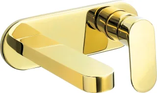 Neuesbad Serie 100 Unterputz Waschtischarmatur, inklusive Einbaukörper, gold NB1DEBGA_Z54L1