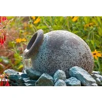 Ubbink Gartenbrunnen Orange, 21 cm Breite, Wasserbecken BxT: 40x40 cm, (mit Pumpe und Becken)