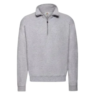 Fruit of the Loom - "Classic" Sweatshirt Reißverschluss für Herren (Grau meliert)