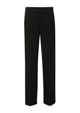 s.Oliver Red Label - Wide-Leg-Hose mit hohem Bund schwarz - Gr. - 34