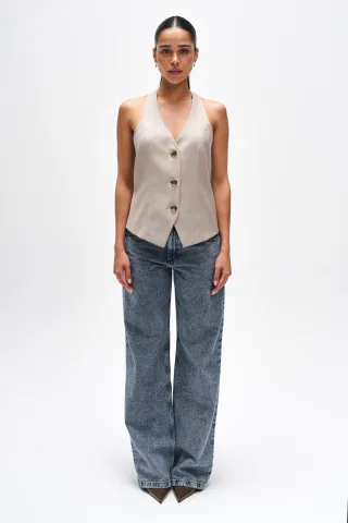 BENU Beige Damen Anzugweste