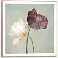 Reinders! Poster Tulips, Wohnzimmer - Grün - MDF - Blumen und Pflanzen - 50x50 cm