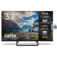 Cello CTrav-32TZF LED-Fernseher (81 cm/32 Zoll, Full HD, Smart TV, LAN (RJ45), WLAN, Triple Tuner (DVB‑S2/T2/C), Smart Tizen OS powered by Samsung)