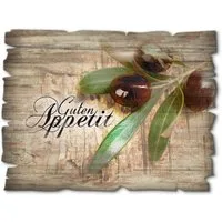 Artland Holzbild Oliven Guten Appetit, Speisen (1 St)