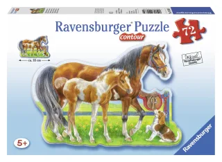 Ravensburger 05584 - Pferdeidylle - 72 Teile Contour Puzzle