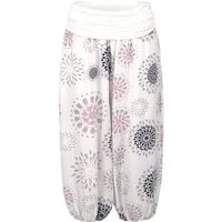 malito more than fashion Haremshose malito Damen Capri Hose mit Print, Haremshose zum Tanzen, Pumphose kurze Pluderhose in modischen Farben Einheitsgröße
