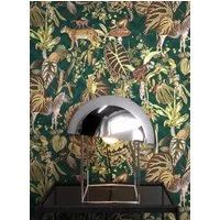 Newroom Vliestapete Ashanty Tapete Dschungeltapete Dschungel,Blumen,Blätter, Grün Tapete Floral Dschungel - Blumentapete Mustertapete Braun Tropisch Modern Blumen Blätter für Büro Diele/Flur Schlafen, Blumentapete