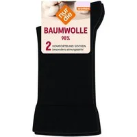 Nur Die Basicsocken 98 Baumwolle Komfortbund (2-Paar) Socken, Baumwollsocken, Alltagsocken
