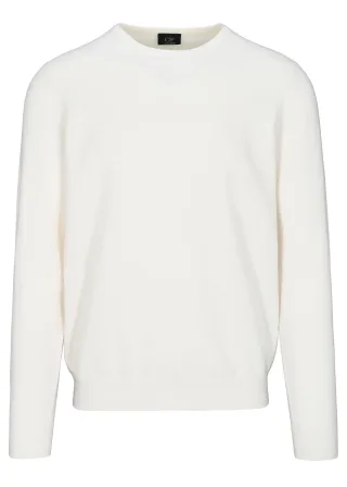 COMMANDER Finest Clothing - Rdh.-Pullover, uni snow white - Gr. - 3XL
