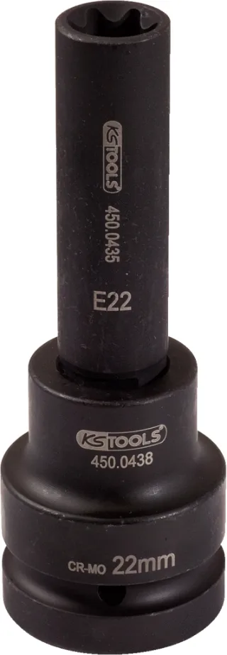KS Tools 1" Kraft-Stecknuss E-Torx, lang - 450.0481
