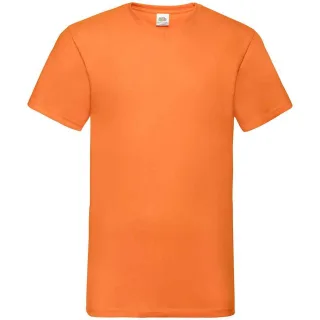 Fruit of the Loom - "Value" T-Shirt V-Ausschnitt für Herren (Orange)