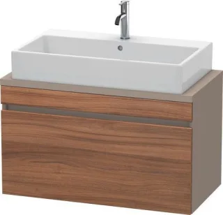 Duravit DuraStyle Konsolenwaschtischunterbau wandhängend Nussbaum & Basalt Matt 900x478x512 mm - DS5 DS530307943