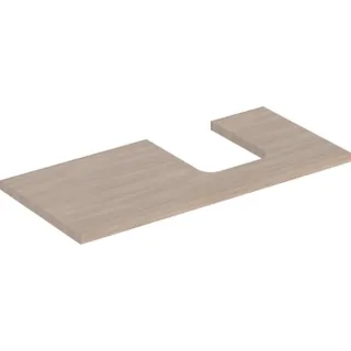 Geberit ONE Waschtisch-Platte, Ausschnitt rechts, für Aufsatzwaschtisch Schalenform 505314005