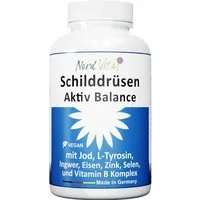Nord Vital Thyroid Active Balance: Jod, Selen & L-Tyrosin. 180 Kapseln, 130 g