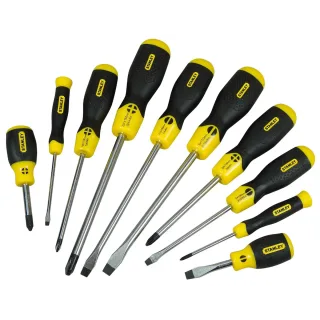 STANLEY Schraubendreher-Set CushionGrip 10-teilig Schl. Phillips Magnetische - 2-65-005