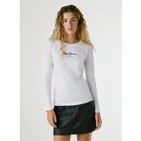 Pepe Jeans Langarmshirt NEW VIRGINA L/S mit Logo-Print