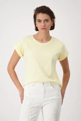 monari - Basic-T-Shirt mango sorbet - Gr. - 44