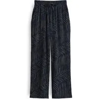OPUS Chinos Marou palm leaves coal blue