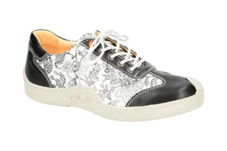 Eject 17760/2.003 SKAT_D Damen Sneaker Schwarz Grau Wei? Blumenmuster