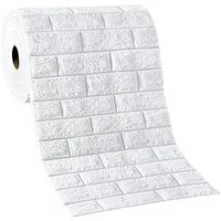 Agger 3D Wandpaneel 3D Wandpaneele Wandverkleidung Selbstklebend Tapeten Steinoptik, 300*50cm Wasserdicht Wandtapete Küchenrückwand