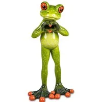 formano Dekofigur Frosch Mann oder Frau Hände gefaltet zum Herz aus Froschhausen
